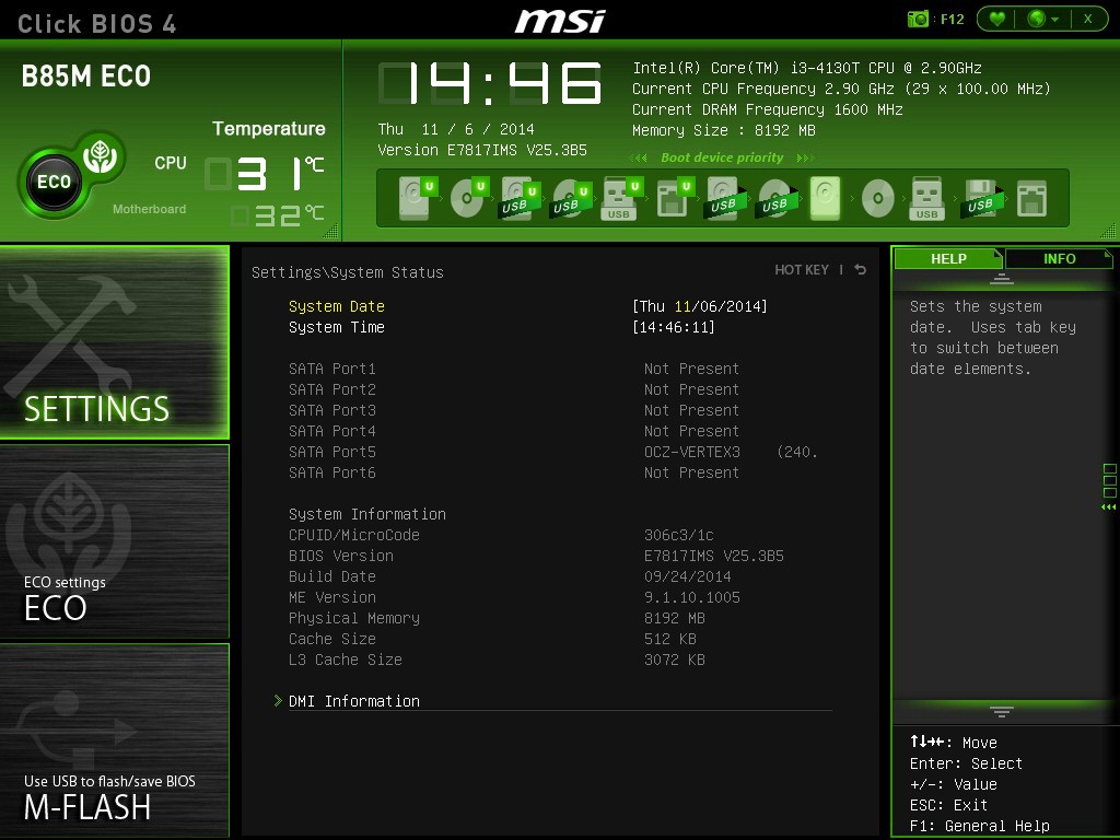 MSI B85M ECO BIOS - MSI B85M ECO Review: Aiming Green at $73